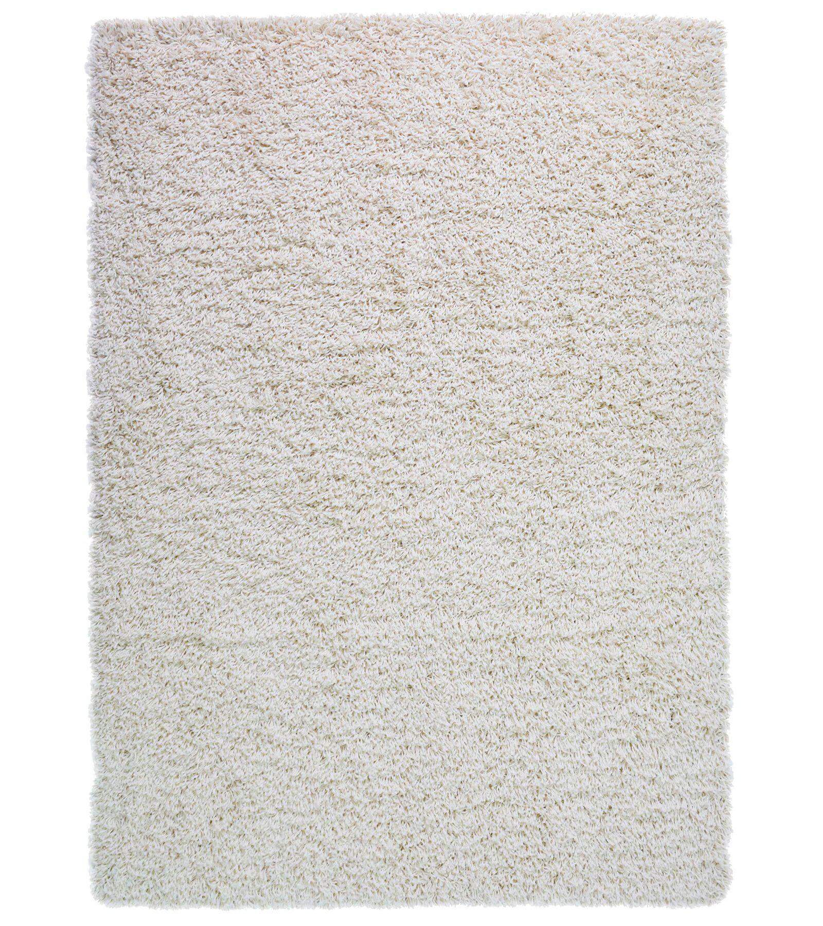 Cream Thick Shaggy Rug - California