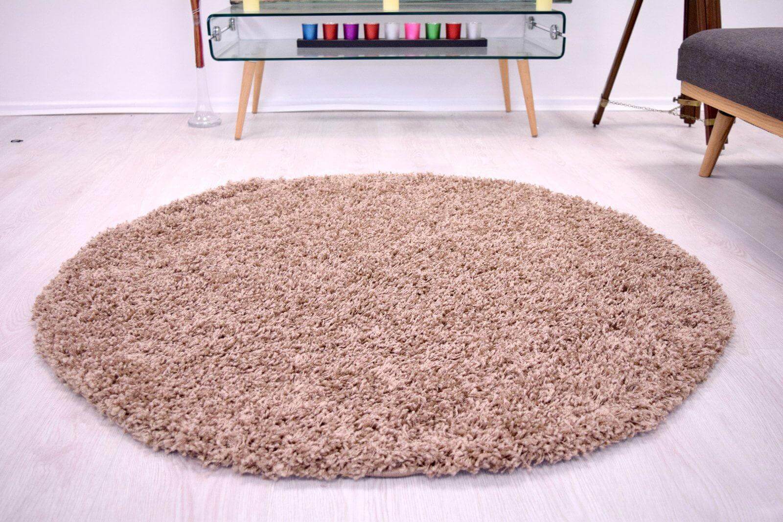 Mocha Thick Shaggy Rug - California