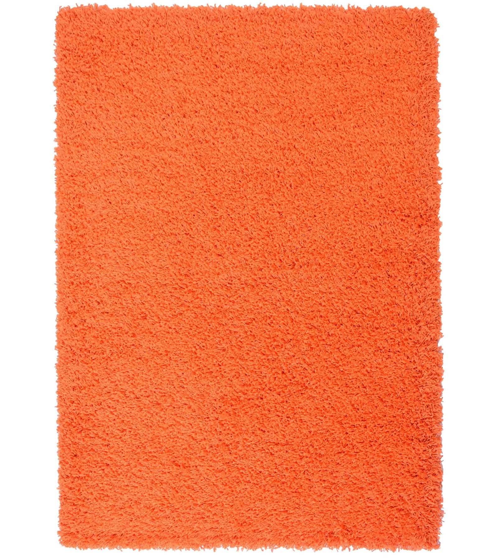 Orange Thick Shaggy Rug - California