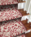 Hard Wearing Non-Slip Kitchen Runner Mat - Red Filigree-Bargainia.com