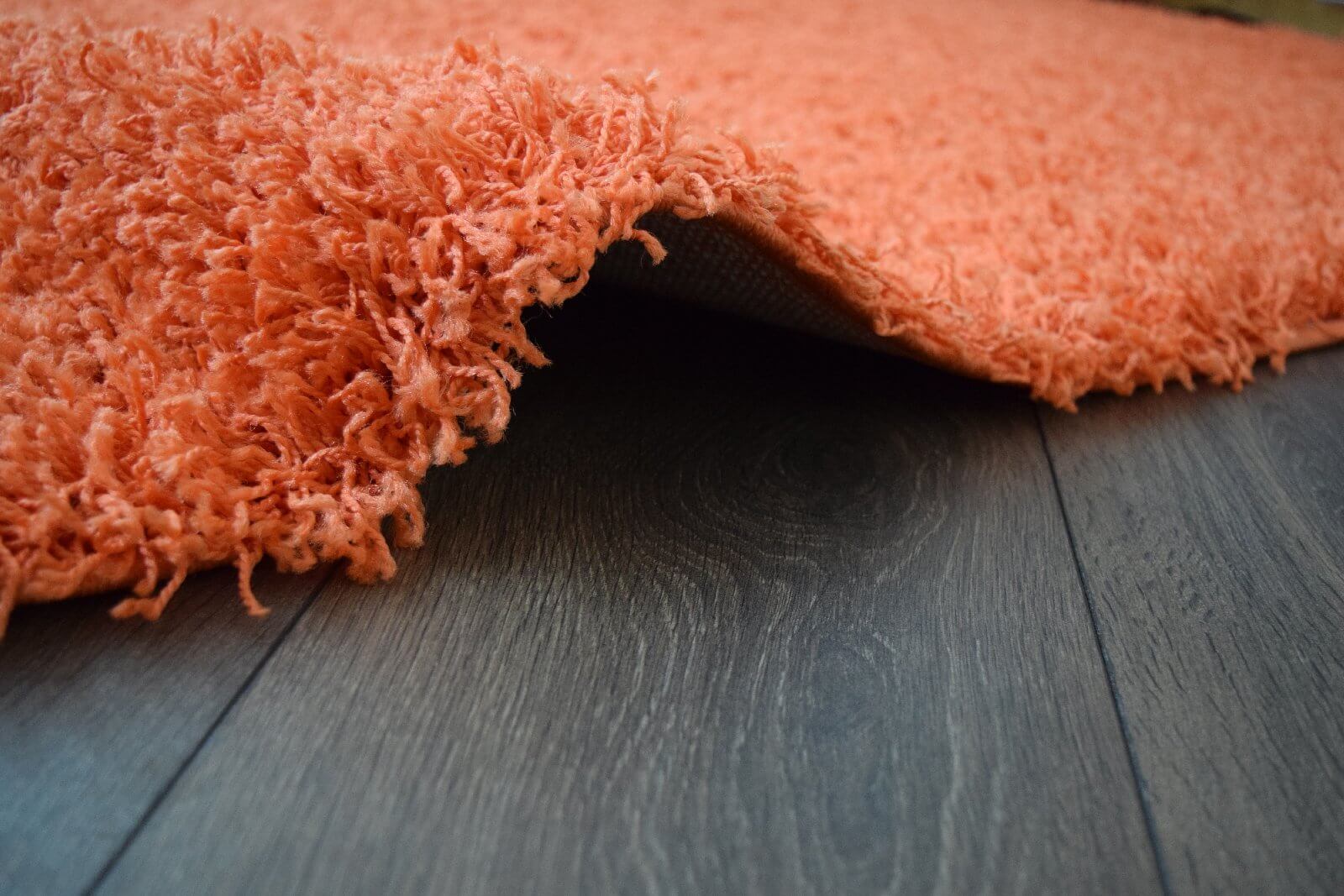 Orange Thick Shaggy Rug - California