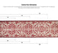 Hard Wearing Non-Slip Kitchen Runner Mat - Red Filigree-Bargainia.com