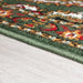 Green Traditional Medallion Stair Runner / Kitchen Mat - Texas (Custom Sizes Available)-5056150268536-Bargainia.com