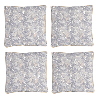 William Morris Acanthus Neutral Grey Filled Decorative Throw Scatter Cushion - 43 x 43cm-Bargainia.com