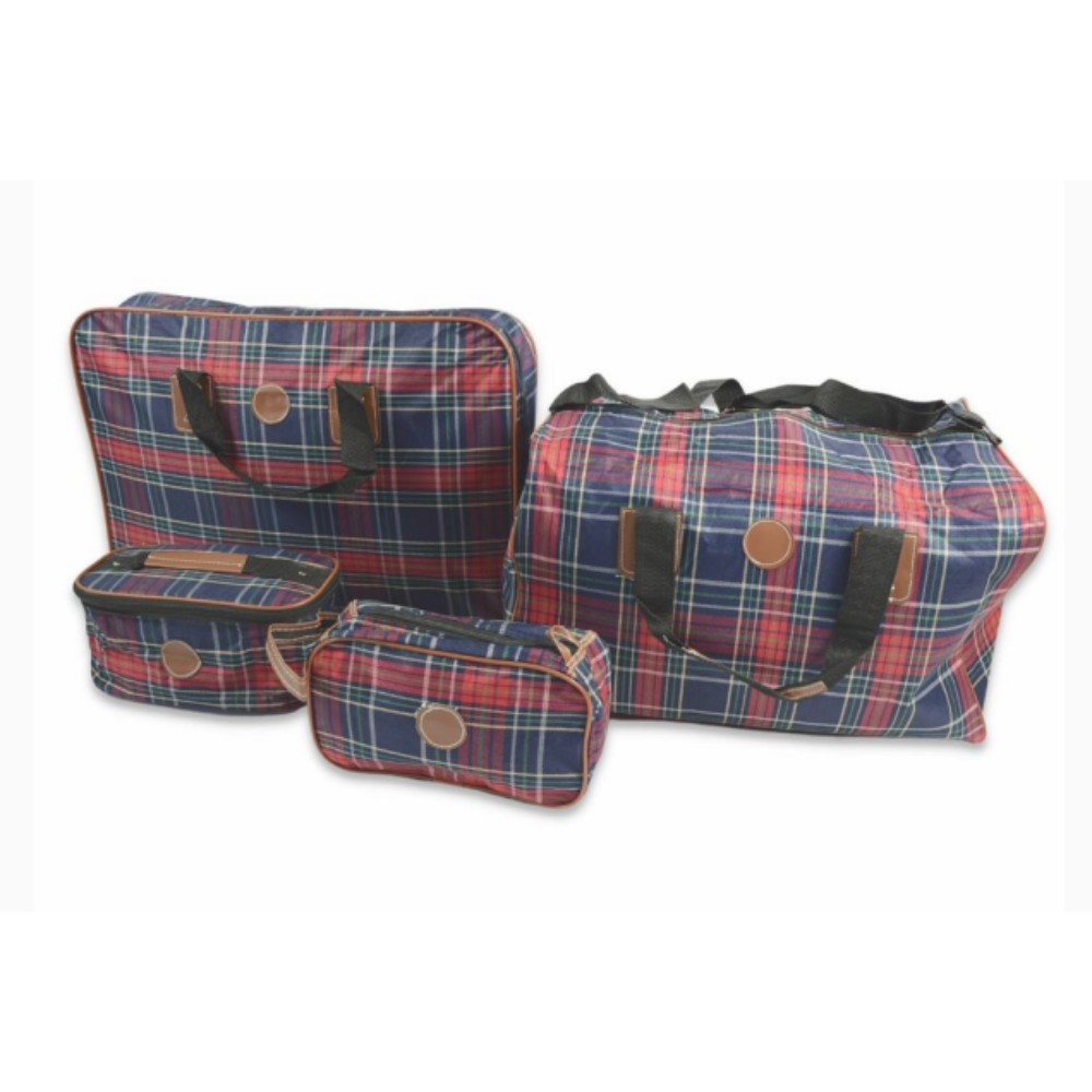 Suitcase Set Checkered 4 Piece 51cm-4038478100065-Bargainia.com