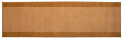 Hard Wearing Hessian Backed Stair Runner Kitchen Mat - Texas Beige Border-Bargainia.com