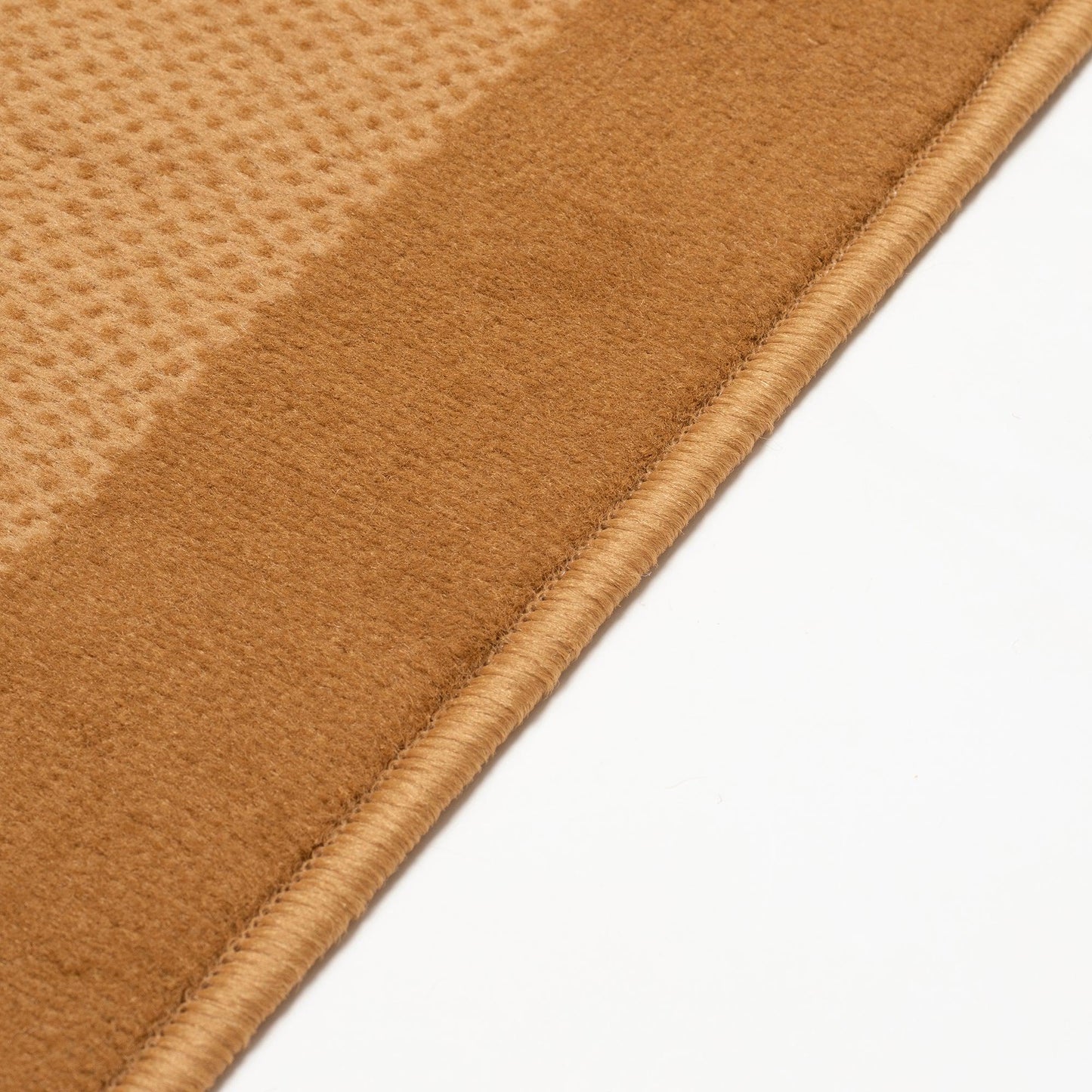 Hard Wearing Hessian Backed Stair Runner Kitchen Mat - Texas Beige Border-Bargainia.com