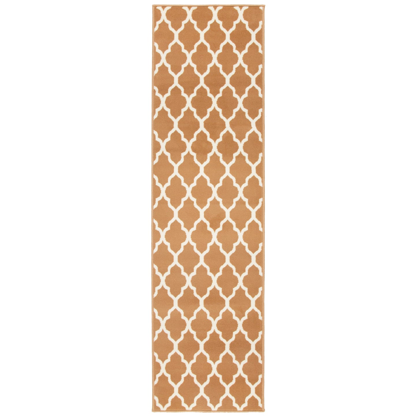 Beige Trellis Stair Runner / Kitchen Mat - Texas (Custom Sizes Available)-5056150272151-Bargainia.com