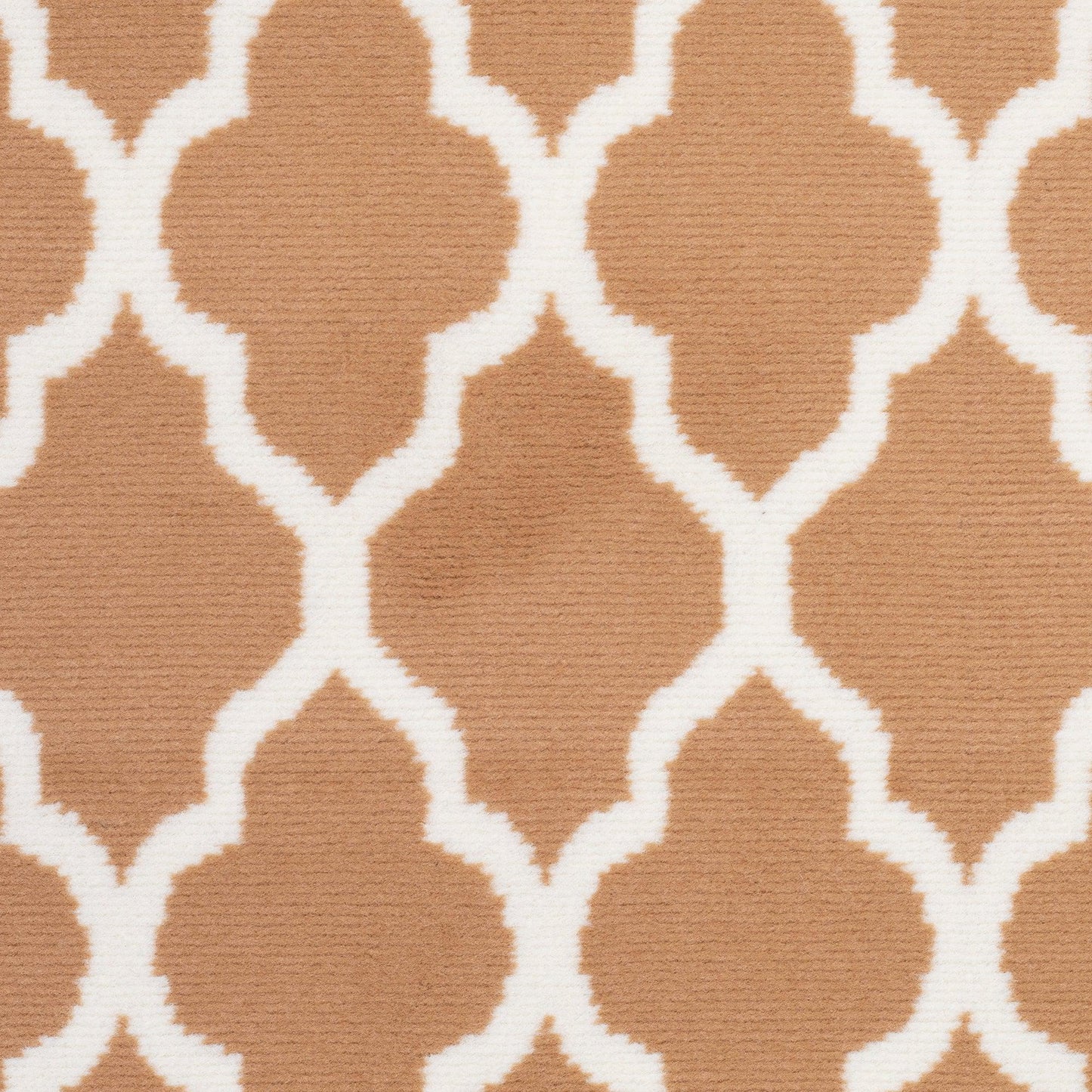 Beige Trellis Stair Runner / Kitchen Mat - Texas (Custom Sizes Available)-5056150272151-Bargainia.com