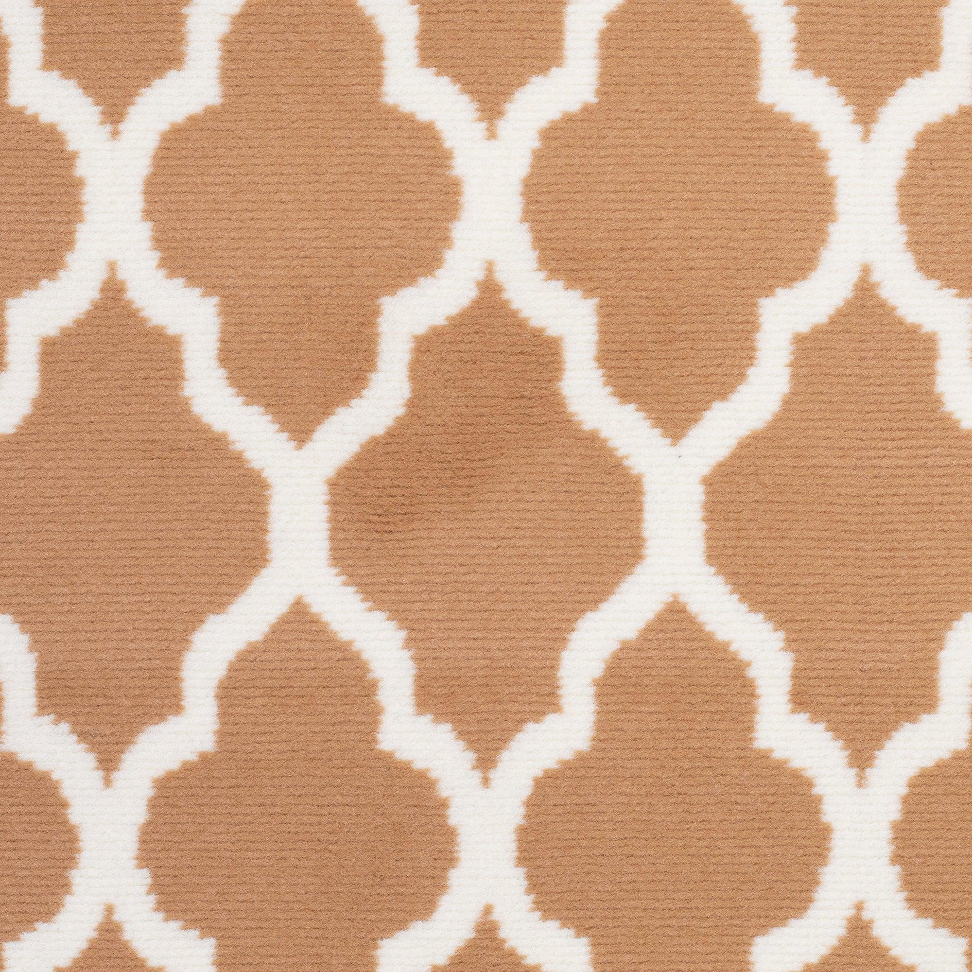 Beige Trellis Stair Runner / Kitchen Mat - Texas (Custom Sizes Available)-5056150272151-Bargainia.com