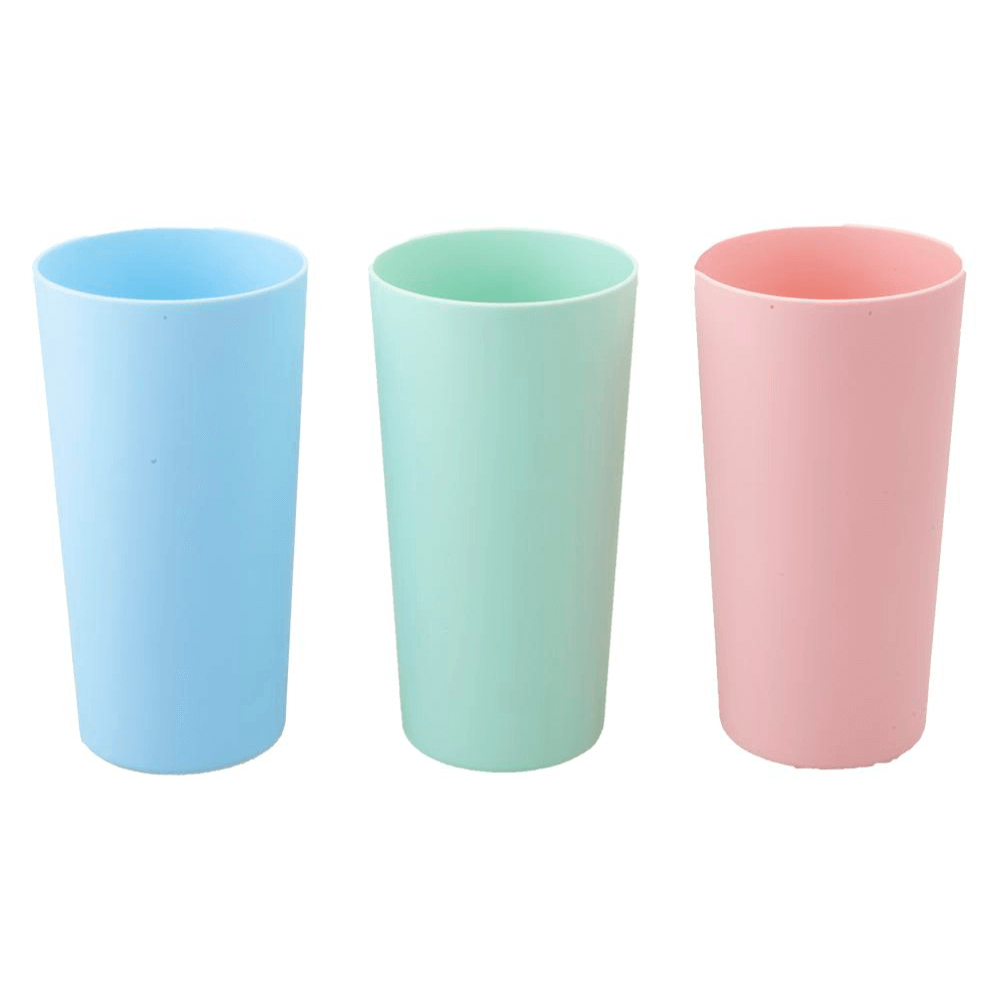 Soft Touch Plastic Tall Tumbler Assorted Colours 750ML-Bargainia.com