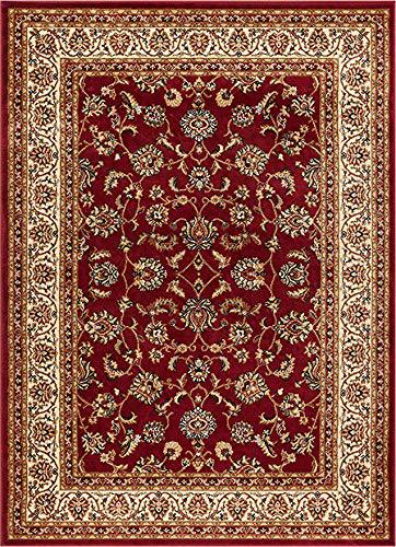 Red Traditional Floral Rug - Virginia-Bargainia.com