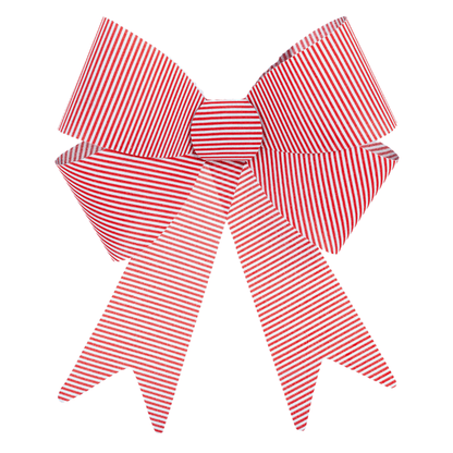 Christmas XL Bow Red & White Stripes 37cm