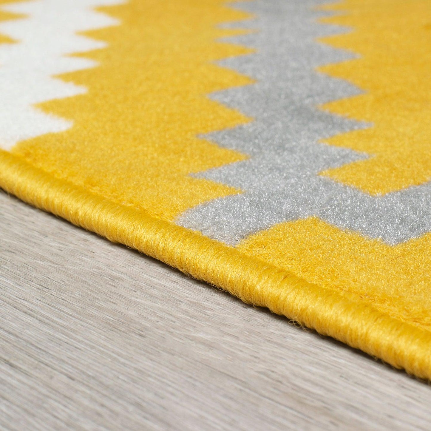 Yellow & Grey Geometric Tiles Stair Runner / Kitchen Mat - Texas (Custom Sizes Available)-5056150271796-Bargainia.com