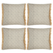 Fero Grey Fringed Filled Decorative Throw Cushion - 45 x 45cm-Bargainia.com