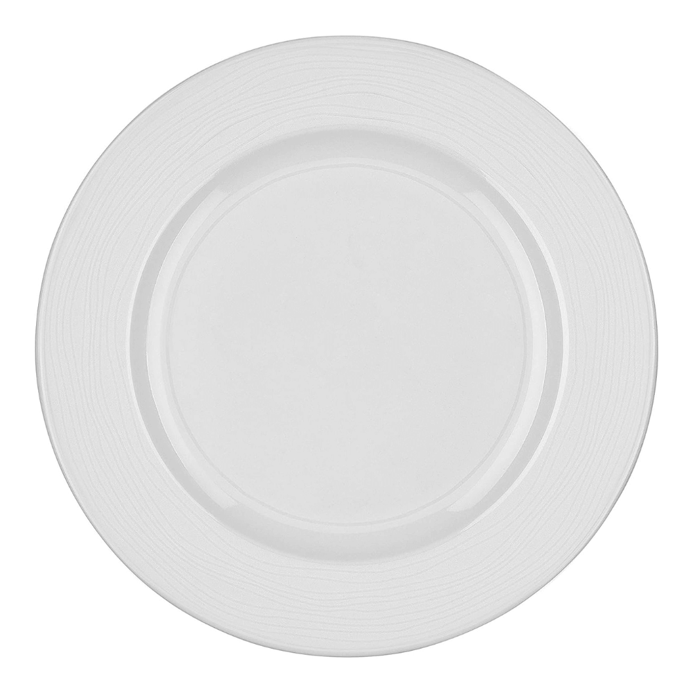 Genevi√®ve Lethu Dinnerware 26cm Porcelain Dinner Plates, Set of 2, White-5054903802167-Bargainia.com