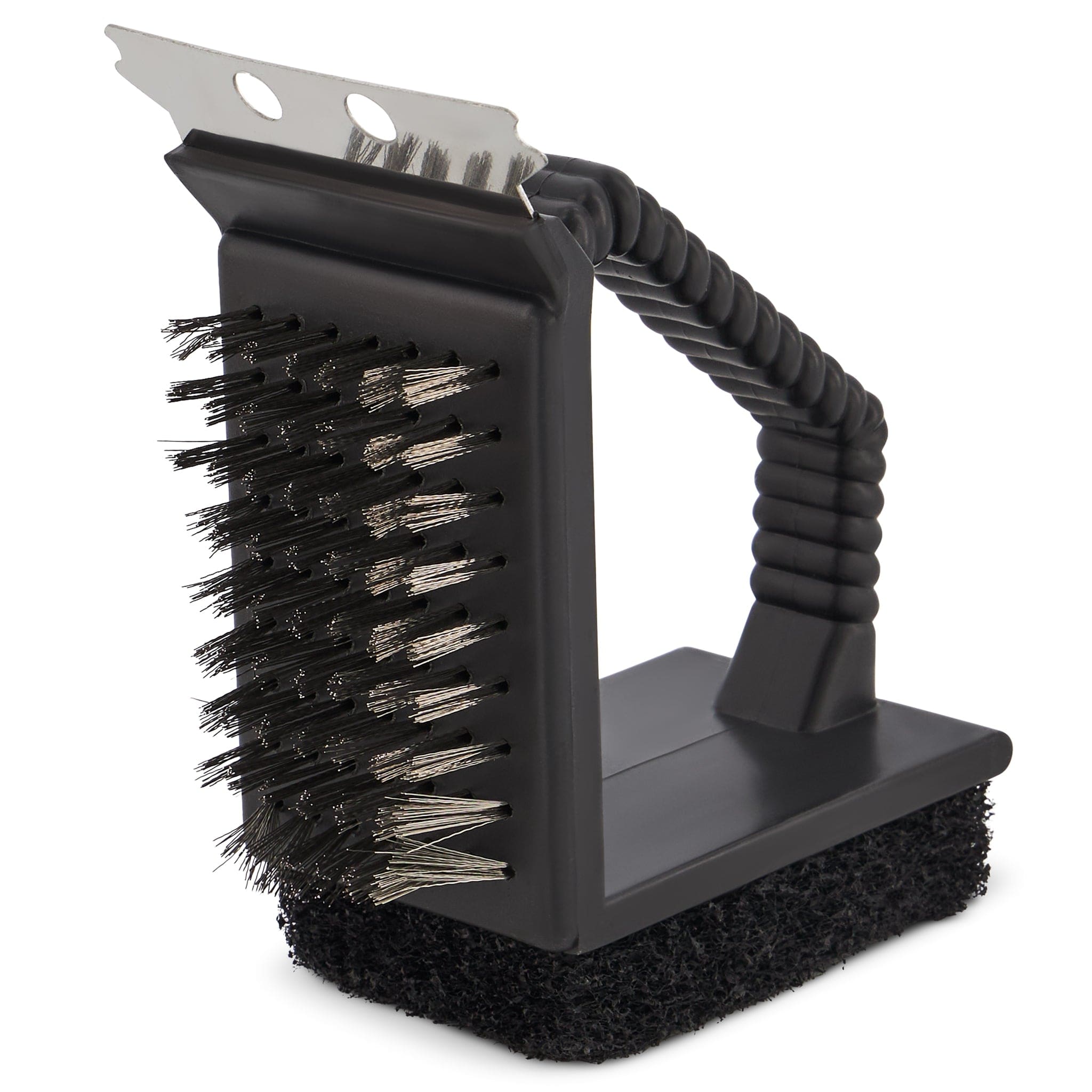 3-in-1 Grill Brush - Black - 13cm 8711295675065 only5pounds-com