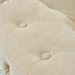 Velvet Chesterfield Sofa Suite - Cream-Bargainia.com