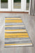 Yellow, Grey & White Abstract Lines Stair Runner / Kitchen Mat - Texas (Custom Sizes Available)-5056150270836-Bargainia.com