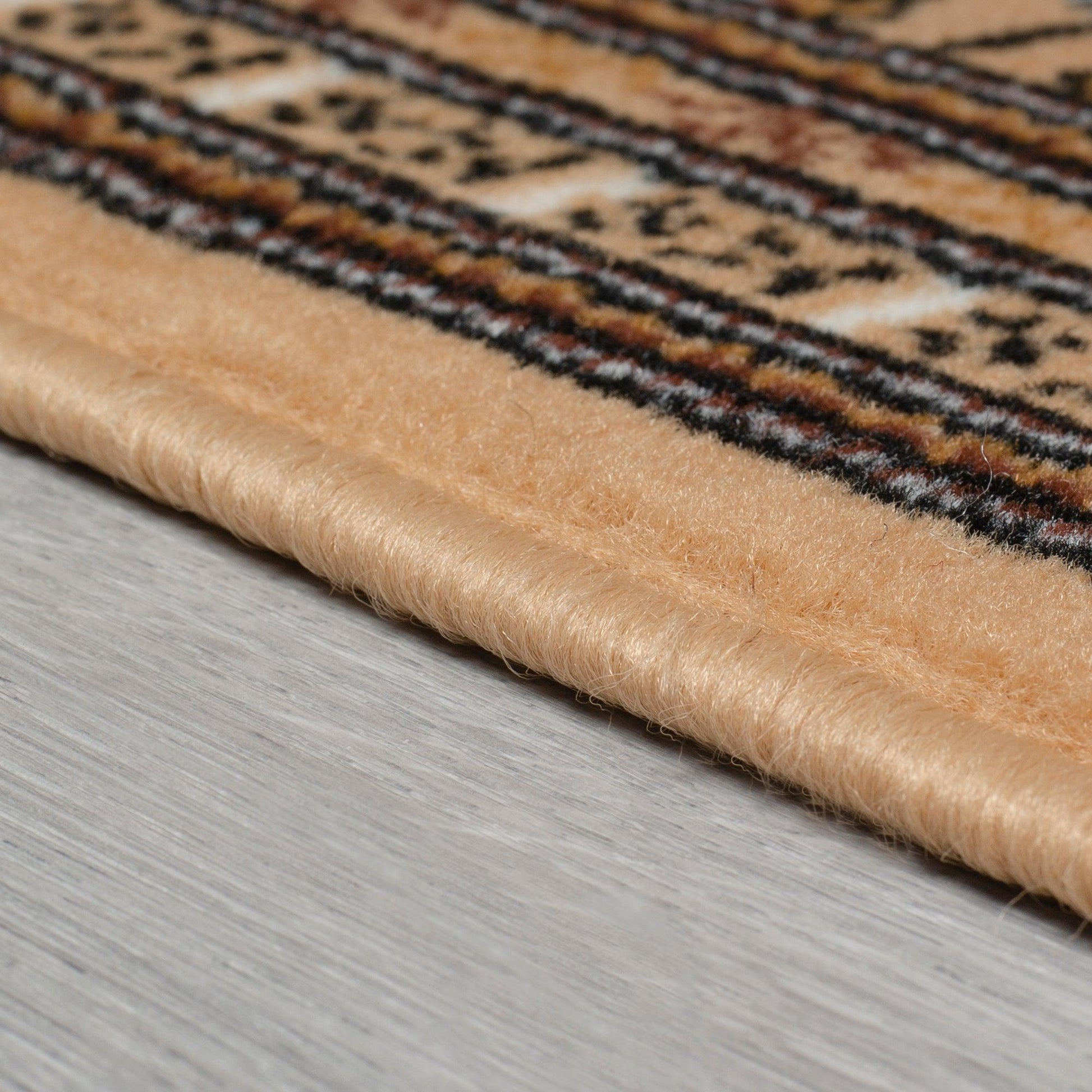 Beige Bokhara Stair Runner / Kitchen Mat - Texas (Custom Sizes Available)-5056150269014-Bargainia.com