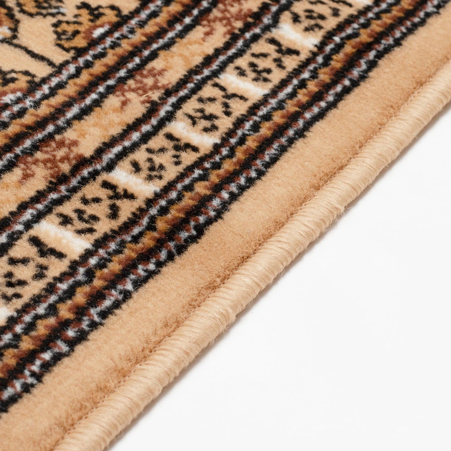 Beige Bokhara Stair Runner / Kitchen Mat - Texas (Custom Sizes Available)-5056150269014-Bargainia.com