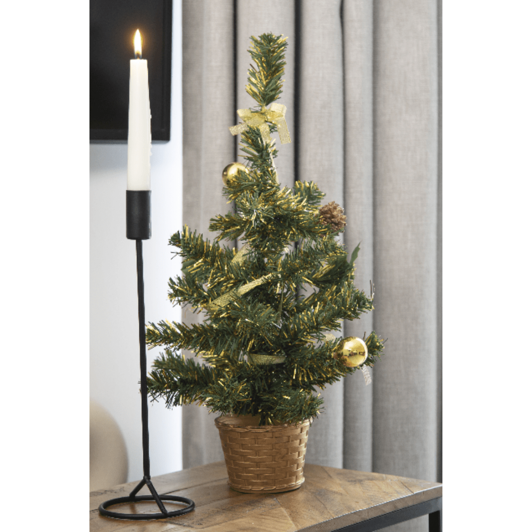 45cm Decorated Xmas Tree - Gold 8711252491837 only5pounds-com