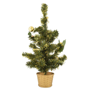 45cm Decorated Xmas Tree - Gold 8711252491837 only5pounds-com