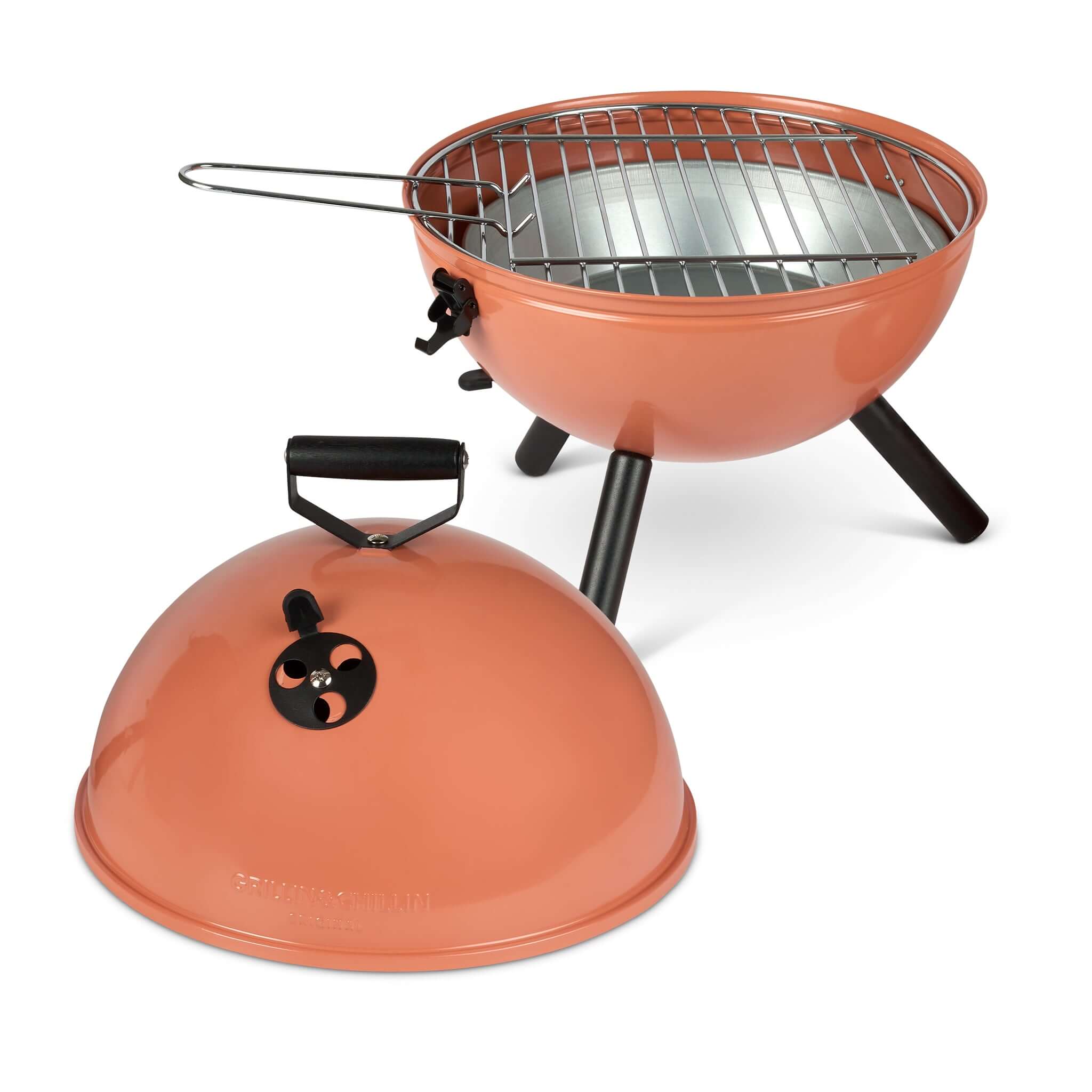 Gusta Grillin 'n' Chillin Table Top BBQ Ball Grill 30.5cm Rose