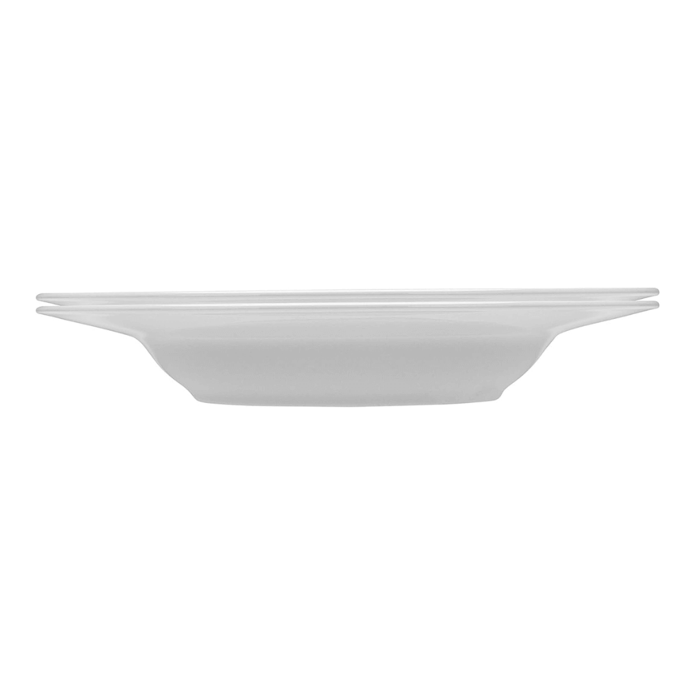 Genevi√®ve Lethu Dinnerware 22.5cm Porcelain Pasta Bowls, Set of 2, White-5054903802280-Bargainia.com