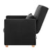 Dahlia Pull Out 1 Seater Single Armchair Bed - Black-Bargainia.com