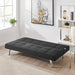 Britney Essentials 3 Seater Click Clack Sofa Bed - Black-Bargainia.com