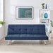 Britney Essentials 3 Seater Click Clack Sofa Bed - Navy Blue-Bargainia.com