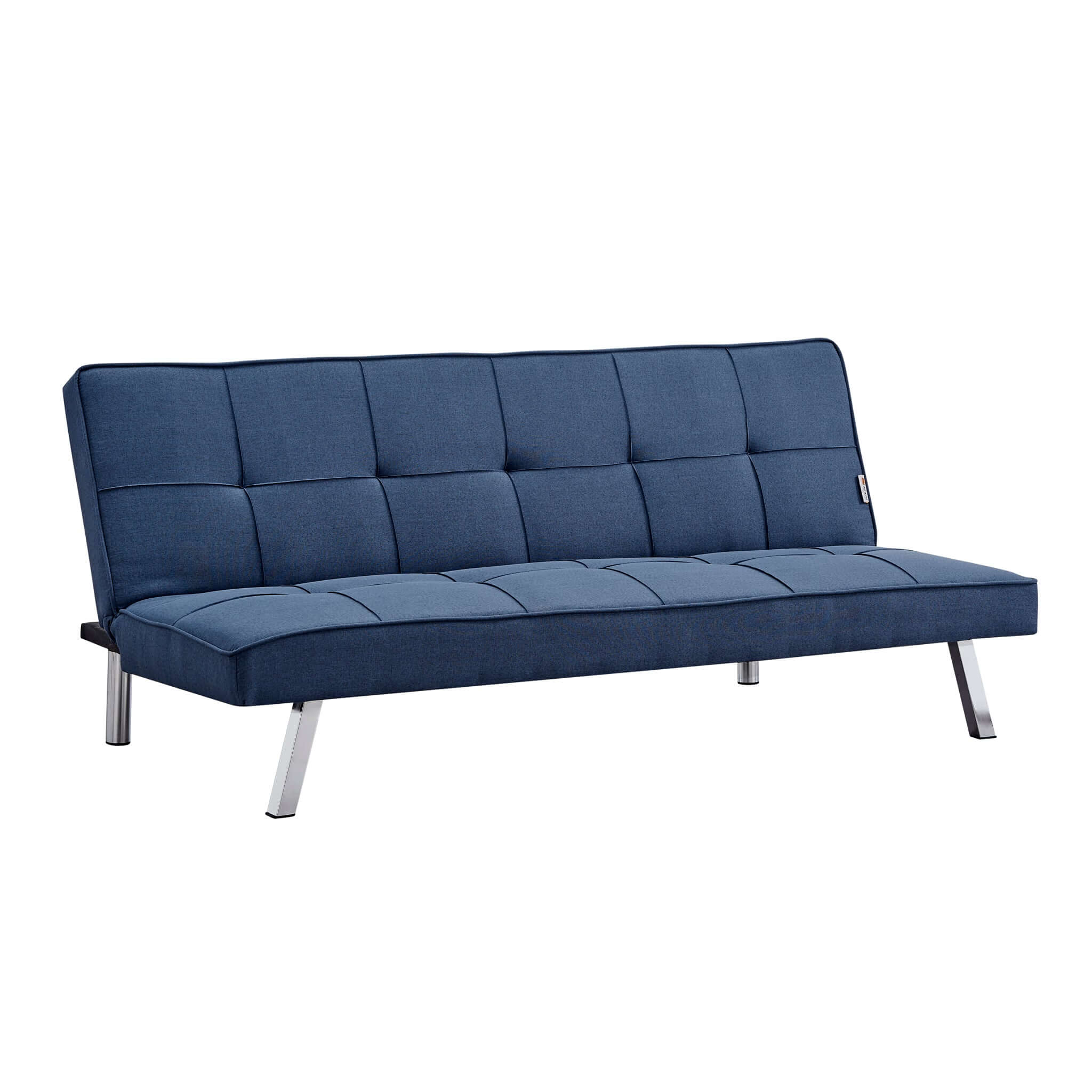 Britney Essentials 3 Seater Click Clack Sofa Bed - Navy Blue-Bargainia.com