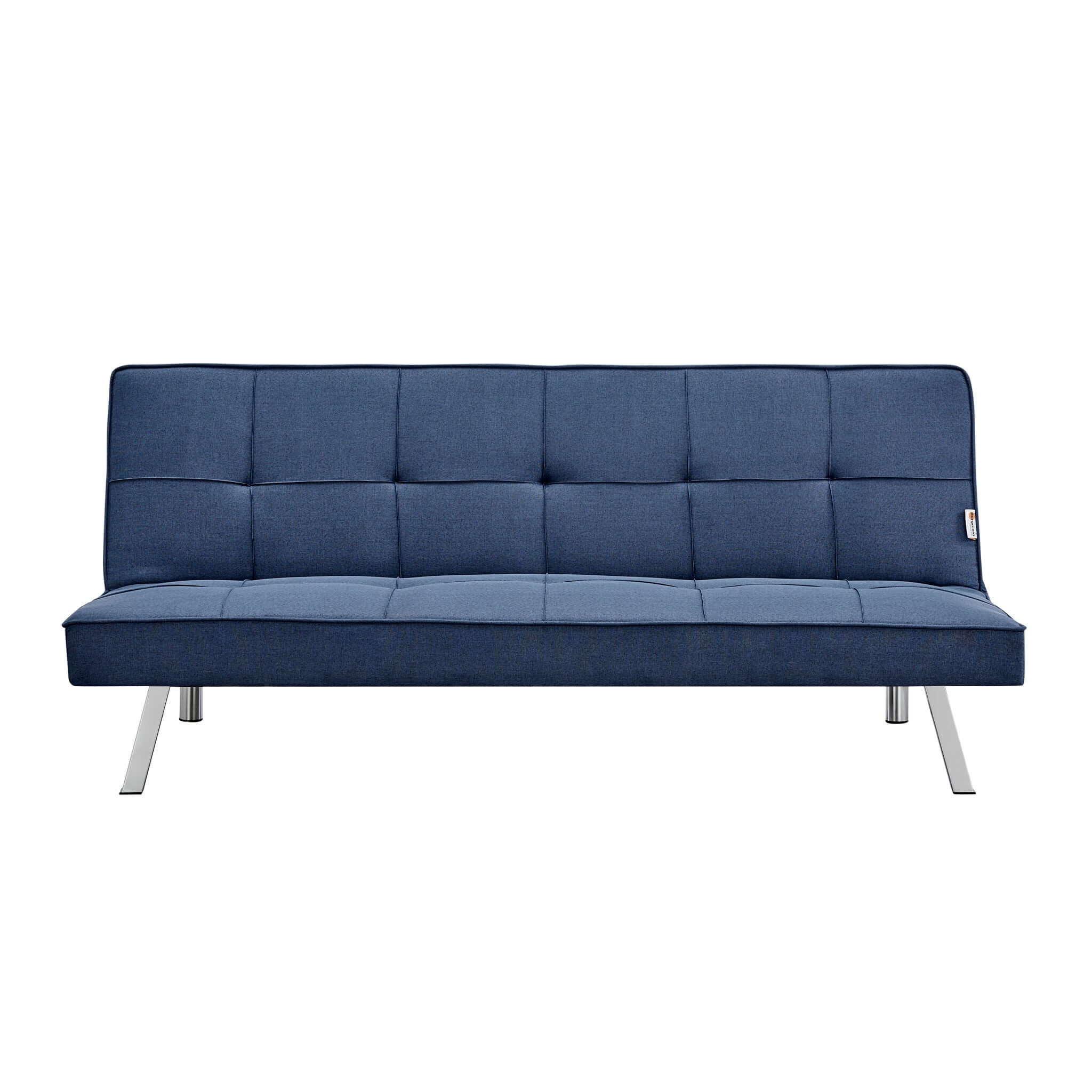 Britney Essentials 3 Seater Click Clack Sofa Bed - Navy Blue-Bargainia.com