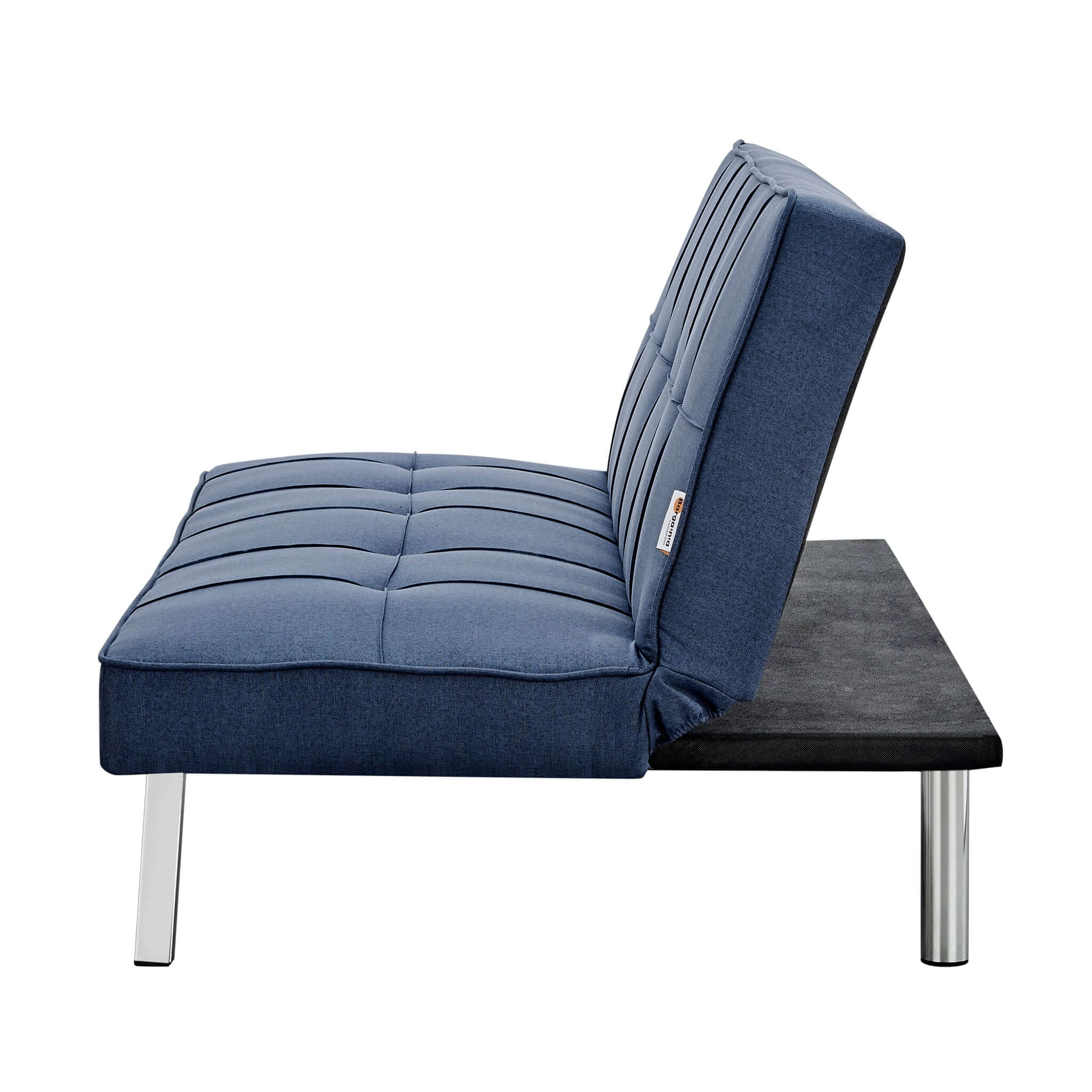 Britney Essentials 3 Seater Click Clack Sofa Bed - Navy Blue-Bargainia.com