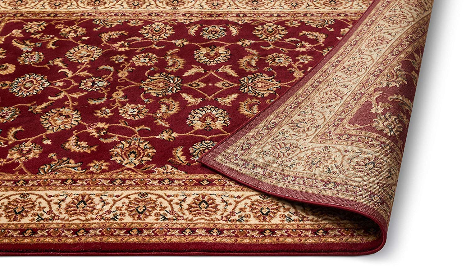 Red Traditional Floral Rug - Virginia-Bargainia.com