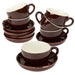 6 Espresso Cup and Saucer Set - Brown only5pounds-com