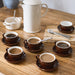 6 Espresso Cup and Saucer Set - Brown only5pounds-com