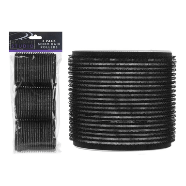 60mm Hair Rollers - Pack of 3 5050565382641 only5pounds-com