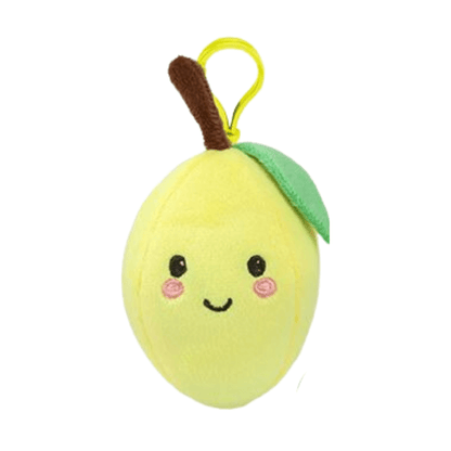 Softlings Foodies Super Soft Fruity Plush Toys Clip On Key Rings