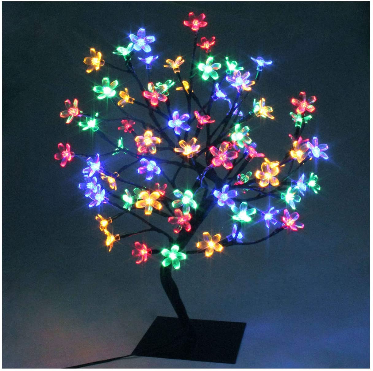 LED Bonsai Cherry Blossom Tree | Multi Coloured | bargainia.com-Bargainia.com