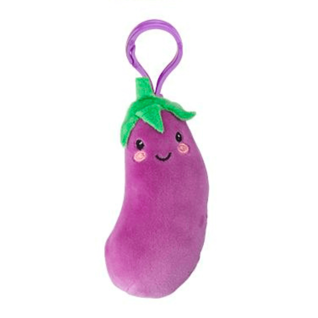 Softlings Foodies Super Soft Veggies Plush Toys Clip On Key Rings