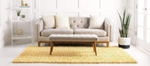 Gold Plain Shaggy Rug - California-Bargainia.com