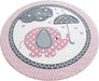 Pink Baby Elephant Hearts Rug - Kids-4058819075777-Bargainia.com