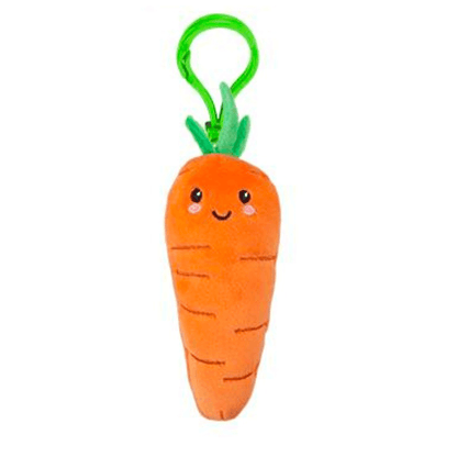 Softlings Foodies Super Soft Veggies Plush Toys Clip On Key Rings