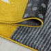 Yellow and Grey Checked Rug - Kids-4058819079904-Bargainia.com