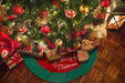 Merry Christmas 80cm Tree Skirt Green & Red-5056150210740-Bargainia.com