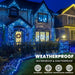 Indoor/Outdoor 8 Function LED Waterproof Fairy Lights with Green Cable (400) - Blue-8800225809639-Bargainia.com