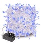 Indoor/Outdoor 8 Function LED Waterproof Fairy Lights with Clear Cable (800) - Blue-8800225811359-Bargainia.com