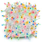 Indoor/Outdoor 8 Function LED Waterproof Fairy Lights with Clear Cable (800) - Multicoloured-8800225811779-Bargainia.com